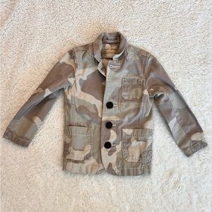 Lucky Brand Camo Blazer Denim Jacket Sz 3t